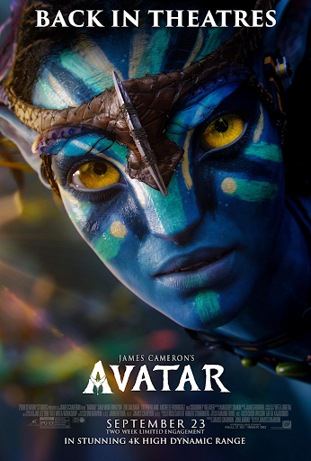 The poster for the Avatar re-release in September