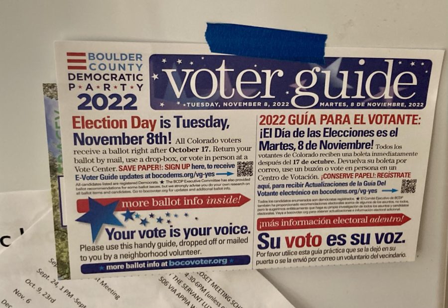 2022 Voter Guide, delivered to peoples doors. 
