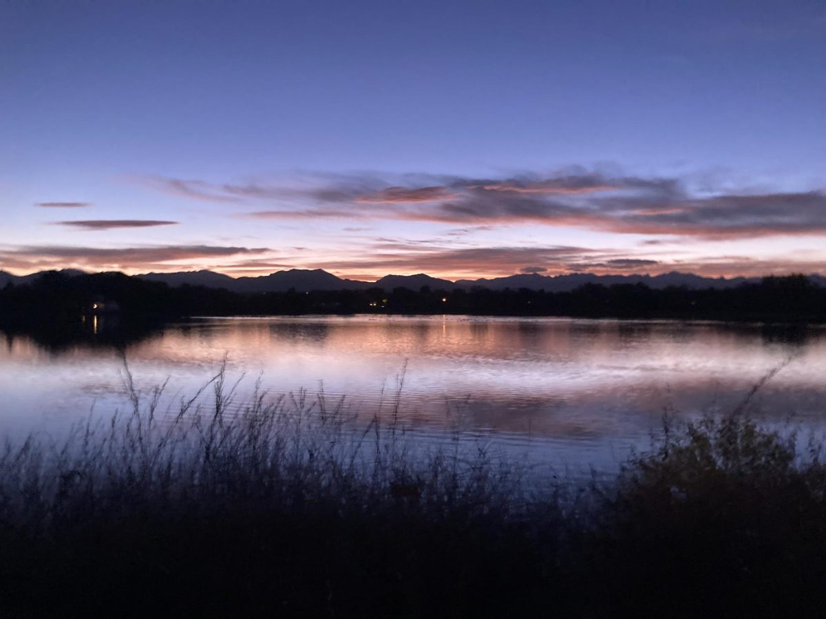 A recent sunset as viewed from Waneka Lake.