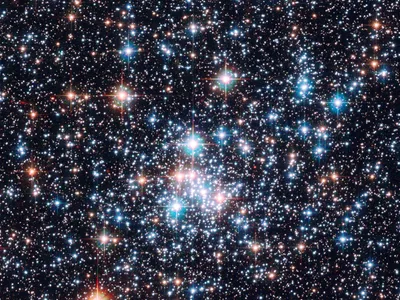 "Stars in the open cluster NGC 290, as seen by the Hubble Space Telescope" From Britannica Encyclopedia.