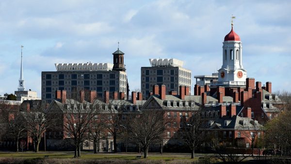 Shadows fall in 2020 on the Harvard University campus in Cambridge, Massachusetts.