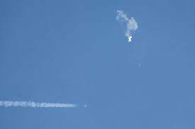 Scene of The Weather Balloon Being Shot Down - Still From ABC News